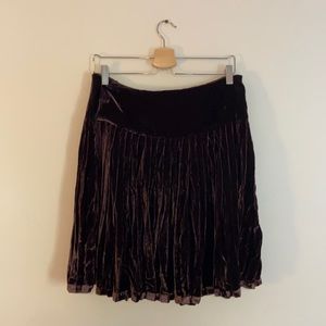 Barbara Gregori Chocolate Velvet Skirt
